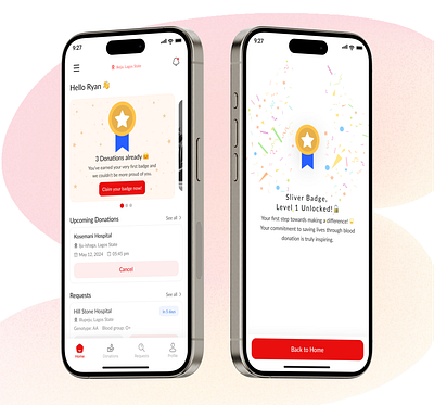 Blood Donor app app blooddonor blooddonorapp design ui uidesign uiuxdesign
