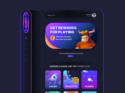 Online Casino UI design 3d animation app branding cash casino character design graphic design logo motion graphics online typography ui ux vector website