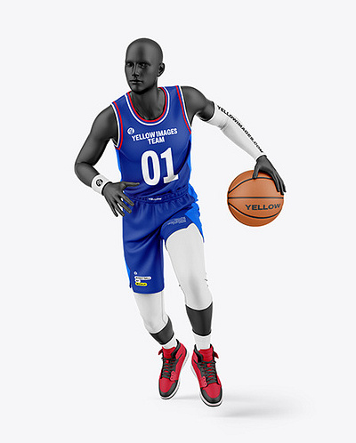 Basketball Kit w/ Mannequin Mockup design illustration logo vector