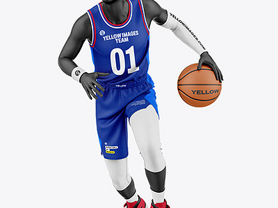 Basketball Kit w/ Mannequin Mockup design illustration logo vector