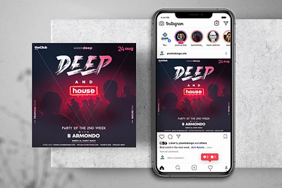 House Party Instagram Flyer Template house party flyer template free v
