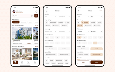 A real estate app app appdesign design realestateapp ui uidesign uiux uiuxdesign