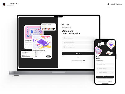 #001 Daily Ui Challenge ~ Login page 🎨 app daily challenge daily ui daily ui challange design figma illustration login mobile signin signup ui ui challenge web website