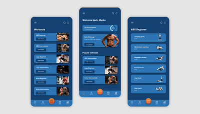 Fitness App app design fitness ui ux