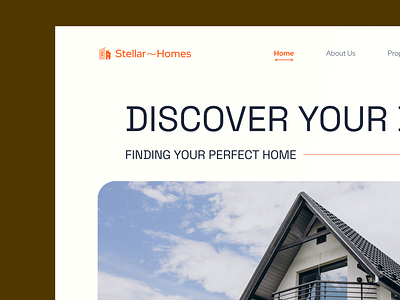 A landing page for a real estate company herosection landingpage landingpagedesign realestate ui uidesign webdesign