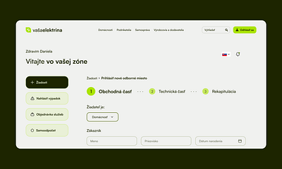 Product Design (UX/UI) | Energy Distributor Slovakia electricity platform ui ux