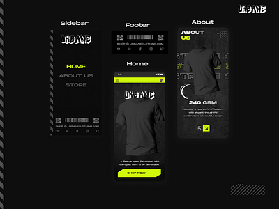 URBANE - Genz Clothing Apparel App app design apparel website clothing ui figma genz ui ux web website design
