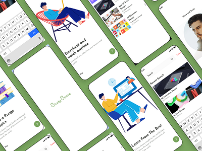 Learning App Design app design e learning education learning app design mobile app school skill development skills uiux user interface