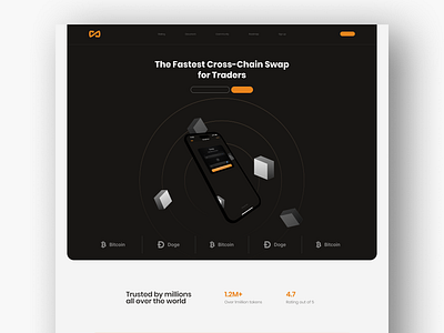 SwapFast Web UI Design branding crypto exchange crypto ui design graphic design illustrtion ui