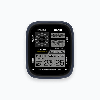 Casio x Apple watch graphic design