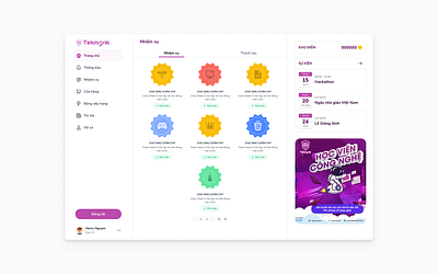 Tekmonk's Gamification System for learner ui