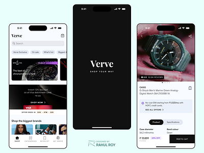 Verve - your shopping platform app ui ecommerce mobile app product design ui