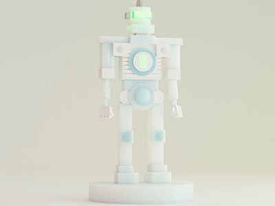 3D ROBOT ANIMATION 3d animation blender design futuristic graphic design ia motion robot