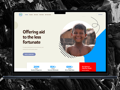 Charity organization website *UI* branding cherity design graphic design landing page organization ui uiux design user interface ux