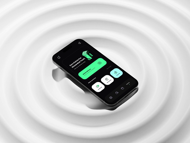 Garbage Recycle Mobile App - Interaction