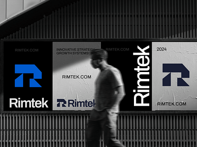 Rimtek - Brand identity abstract ai billboard brand identity branding logo logo branding logo icon mockup modern monogram saas symbol tech technology visual visual identity
