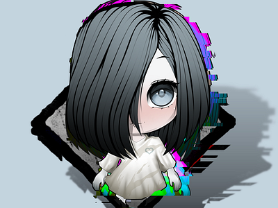 Kawaii Sadako: Cursed Tape chibi dead by daylight illustration kawaii kawaii horror sadako yamamura