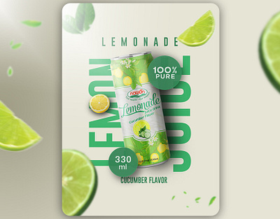 Lemon Drink AD Design composition composition based design composition design lemon juice lemon juice banner lemon juice poster