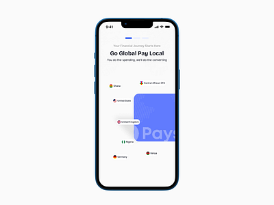 Card Onboarding app design ui ux