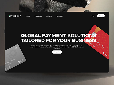 Intercash Redesigned Website agency design animation design commercial website figma figma design interactive design landing page redesigned website user interface website design