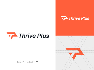 Thrive Plus Gym Logo design graphic design gym logo logo folio logobrnding