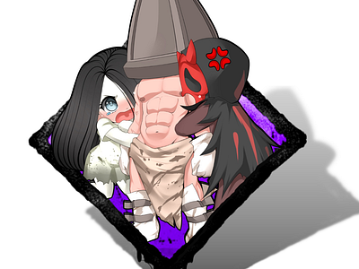 Mine!: Sadako x Pyramid Head x Ghostface dead by daylight ghostface horror icon illustration kawaii horror pyramid head ringu sadako yamamura silent hill