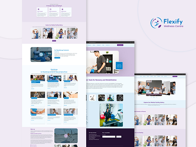 Flexify - Innovative UI Design for a Modern Health Platform he health website ui ui design website design