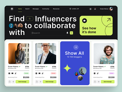 Collab-Star aesthetic aesthetic design app branding collab coonect with social media design find influencers graphic design influencers ui ux website design