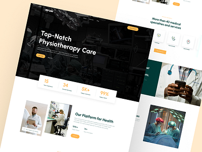 Physiotherapy Care Medical Landing Page Design care appointments care contact care solutions health treatment medical info medical landing physiotherapy booking physiotherapy care physiotherapy services