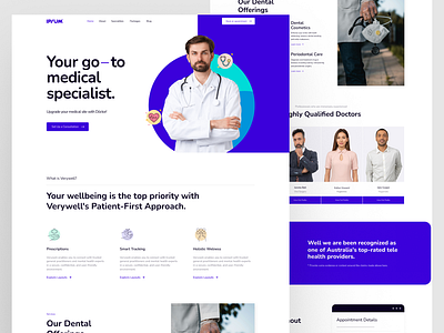 Medical Specialist Website Design care appointments care resources care services health info health portal health profiles medical booking medical contact medical landing page medical records