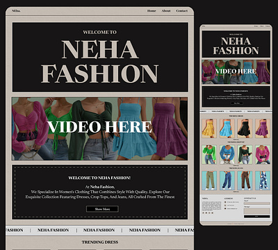 Fashion Landing Page fashin landing fashion app fashion landing page fashion store fashion website figma html landing page newspaper theam photoshop ui ux design web design website