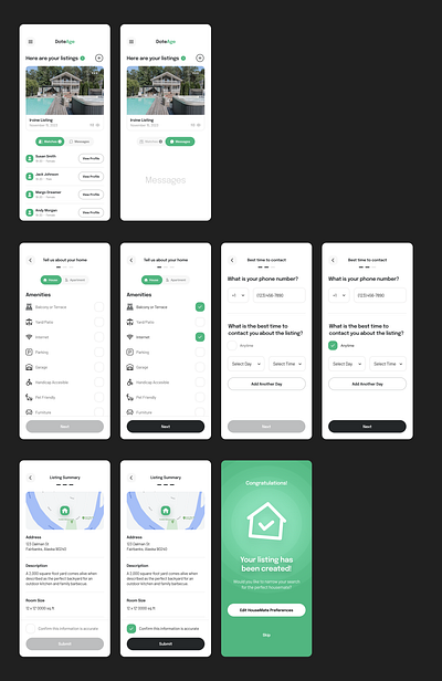 Real Estate Listing Mobile App mobile ui real estate