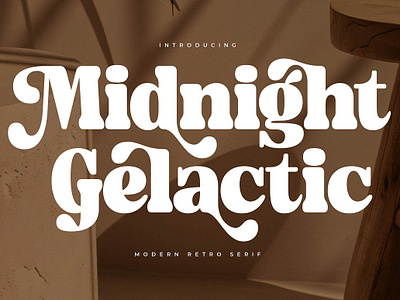 Midnight Gelactic Modern Retro Serif design designer font fonts typeface typography