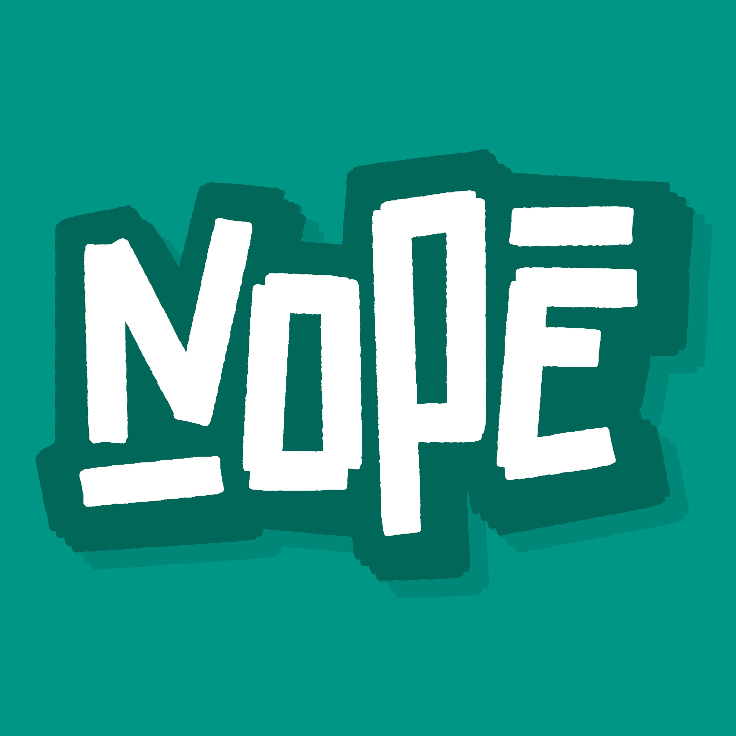 NOPE apple branding cool design graffiti graphic design handstyle illustration ipad lettering life logo merch no nope procreate shirtdesign typography vector yes