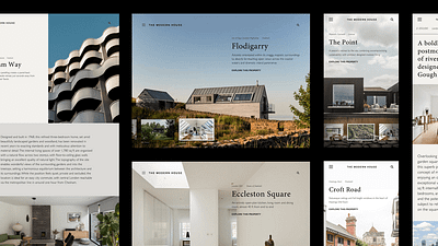 The Modern House concept experiment minimal ui ux website
