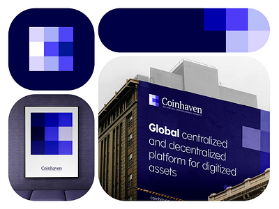 Visual Identity for Coinhaven animation blue branding change crypto currency design graphic design graphic design identity logo typography
