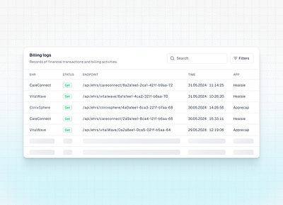 Data table data data table database design figma minimal table ui