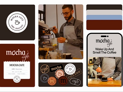 Mocha Cafe Brand Identity Design brand design brand identity brandbook design branding brandingdesign coffee coffee logo coffee shop coffeeshop design graphic design logo logo mark logo type minimal mocha coffee redesign restaurants roaster coffee visual identity