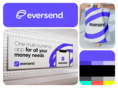 Visual Identity for Eversend blue branding design graphic design graphic design identity logo payments typography