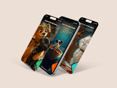 Pet Onboarding Screens UI UX Design in Figma app design app onboarding catpet creative design figma design figma ui figma ux graphic design logo mobile app design onboarding screens pet petadoptionapp petapp petcare petcareapp petmobile petmobileapp petui ui