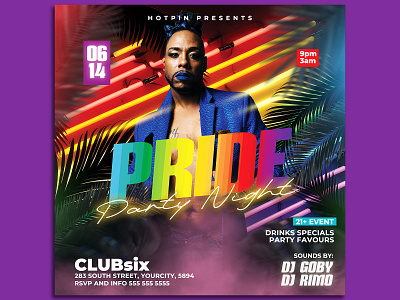 Pride Flyer Template party