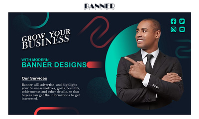 Business Banner banner design branding business banner design flyer design graphic design illustration logo logodesign modern banner mordern design photoshop poster designs vector