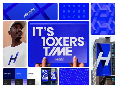 Visual Identity for HawkenIO blue branding design graphic design graphic design identity illustration it logo typography