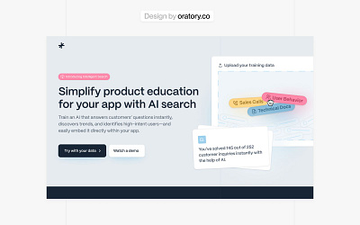 Hero concept for a B2B AI startup 🎟️ branding illustration startup web design
