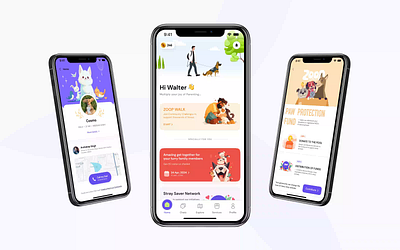 Zoop: A Pet Walking Application animals animation branding campaign dashboard design dog graphic design illustration minimal mobile mobile app pet pet app ui ux vector