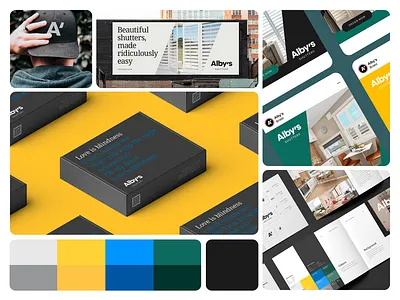 Visual Identity for Alby's branding design graphic design graphic design identity logo shutters typography