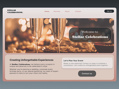 Event Planning Company Web Project app branding design ecommerce event figma online store planning project shop store ui web design website