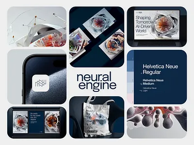 Visual Identity for Neural Engine ai branding design graphic design identity logo typography