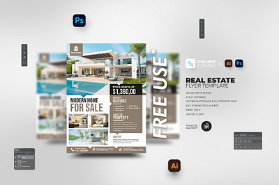 Real Estate Flyer Template aam360 aam3sixty flyer template home for sale home sale house sale open house flyer template real estate advertising real estate business flyer real estate flyer template real estate template