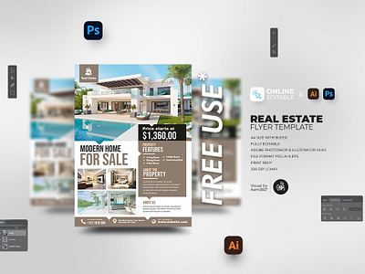 Real Estate Flyer Template aam360 aam3sixty flyer template home for sale home sale house sale open house flyer template real estate advertising real estate business flyer real estate flyer template real estate template